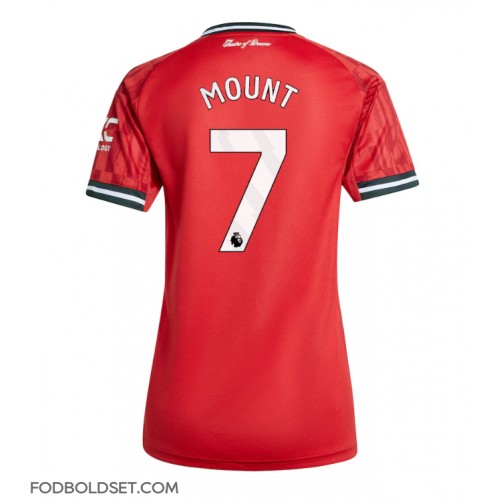 Manchester United Mason Mount #7 Hjemmebanetrøje Dame 2025-26 Kortærmet